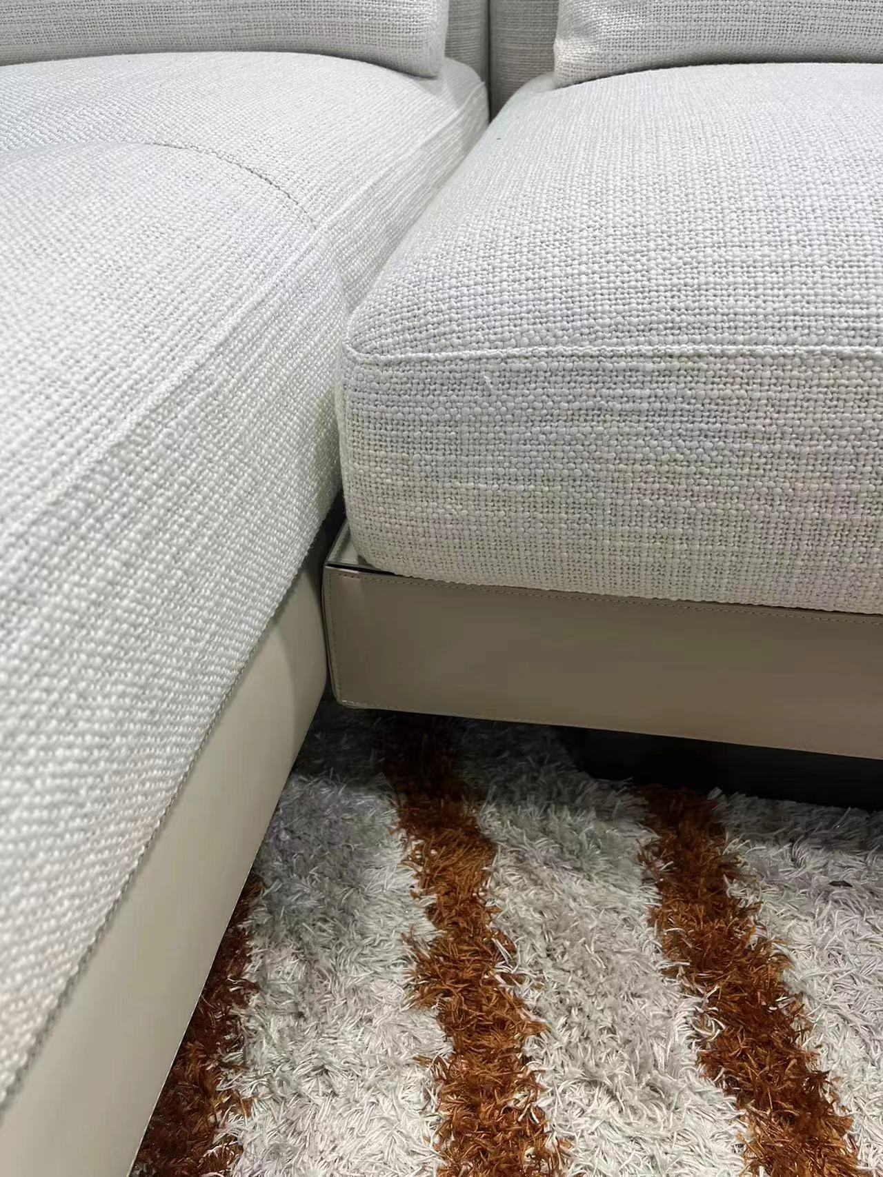 Modern design italian style l shape sectional luxury corner couch living room sofas