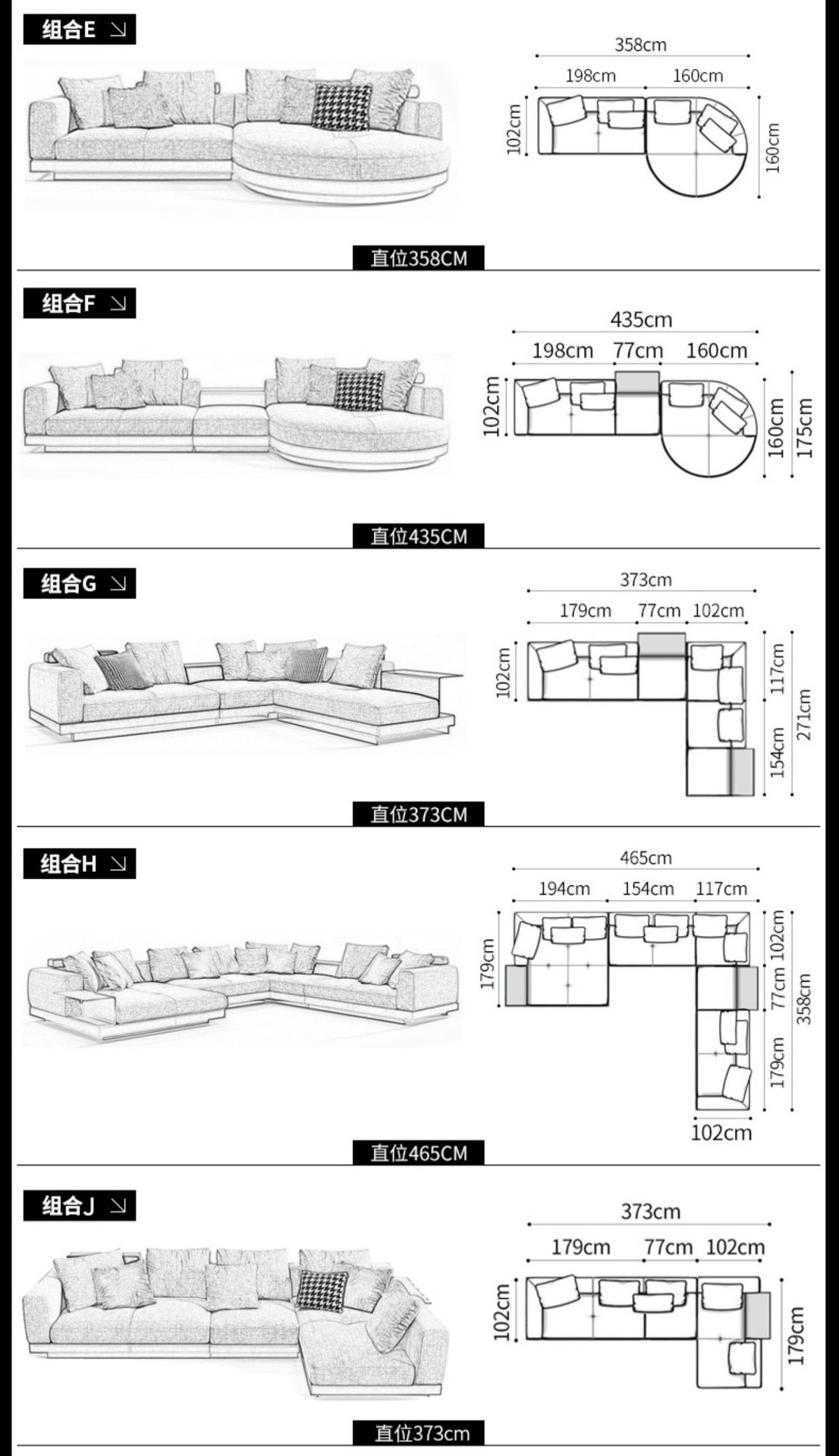 Modern design italian style l shape sectional luxury corner couch living room sofas