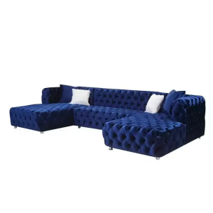 CEO Furniture Luxury Nordic Velvet Classic Modular Sectional Furniture Set Modern Chesterfield Livin
