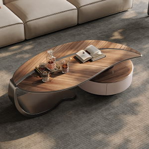 Minimalist Modern Designer Leaf Coffee Table Creative Special-Shaped Small Apartment Living Room Wal