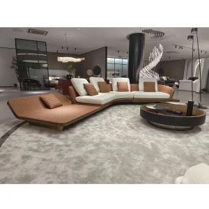 CEO Furniture Factory Italian Light Luxury Curved Sofa Designer Customized Irregular Corner Sofa Vil