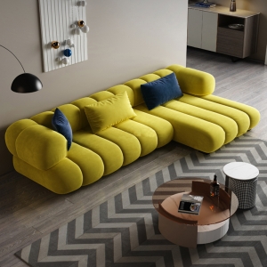CEO Furniture Factory Italy Velvet Nordic Technology Cloth Sofa Combination Hotel Living Room Modula