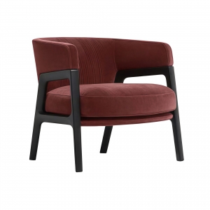 CEO Furniture factory  Italian Luxury Leather Single Sofa Chair - Lightweight Solid Wood Leisure Cha