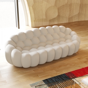 CEO Factory Furniture Unique Design Fabric Sofa Bottom Green Sofa Partial Bubble Sofa