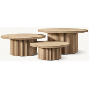 CEO Furniture Factory New Arriving Indoor Furniture Styles 3 Pieces Combined Living Room Nesting Cof